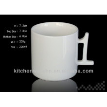 200ml(7oz)man made high quality coffe drink ceramic mug with magic handle